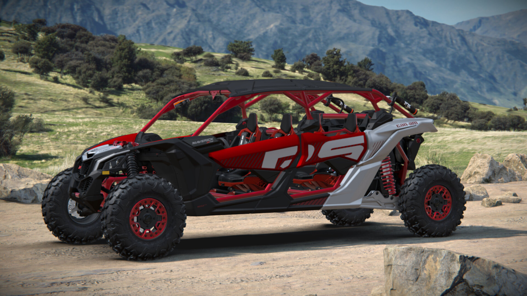 Can-Am Maverick X3 MAX XRS SAS Turbo RR Fiery Red & Hyper Silver