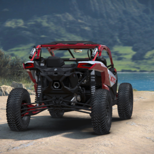Can-Am Maverick X3 XRC Turbo RR Hybrid White & Legion Red - obrazek 4