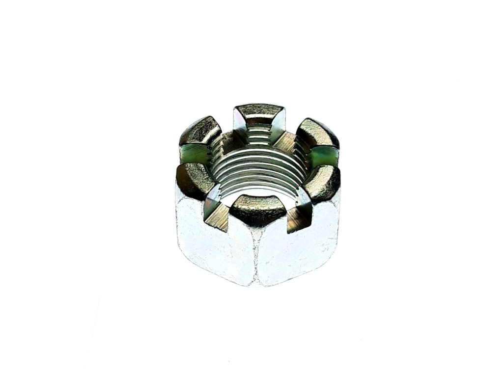 Hexagon slotted thin nut M24 x 2