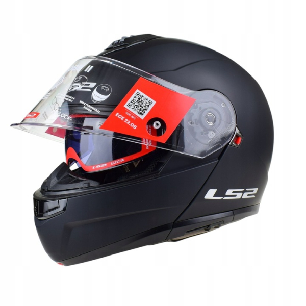 Kask motocyklowy szczękowy LS2 Solid Matt Black-06