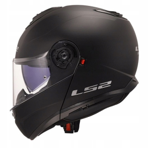 Kask motocyklowy szczękowy LS2 Solid Matt Black-06 - obrazek 2