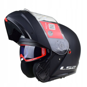 Kask motocyklowy szczękowy LS2 Solid Matt Black-06 - obrazek 3