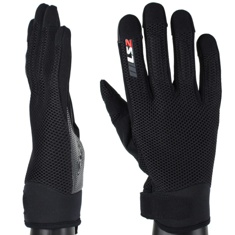 Rękawice Motocyklowe LS2 Cool Man Black M - obrazek 1