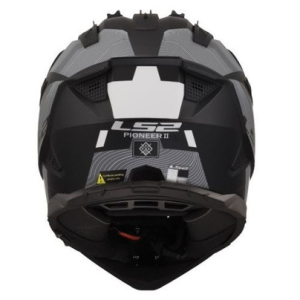 LS2 MX702 PIONEER II HILL MATT BLACK WHITE-06 XS 467022211XS - obrazek 4