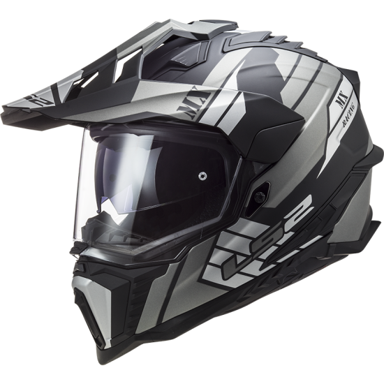 LS2 MX701 EXPLORER ATLANTIS MATT TITANIUM XL 407012007XL