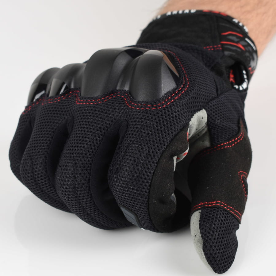 Rękawice Motocyklowe LS2 Chaki Man Black L - obrazek 4