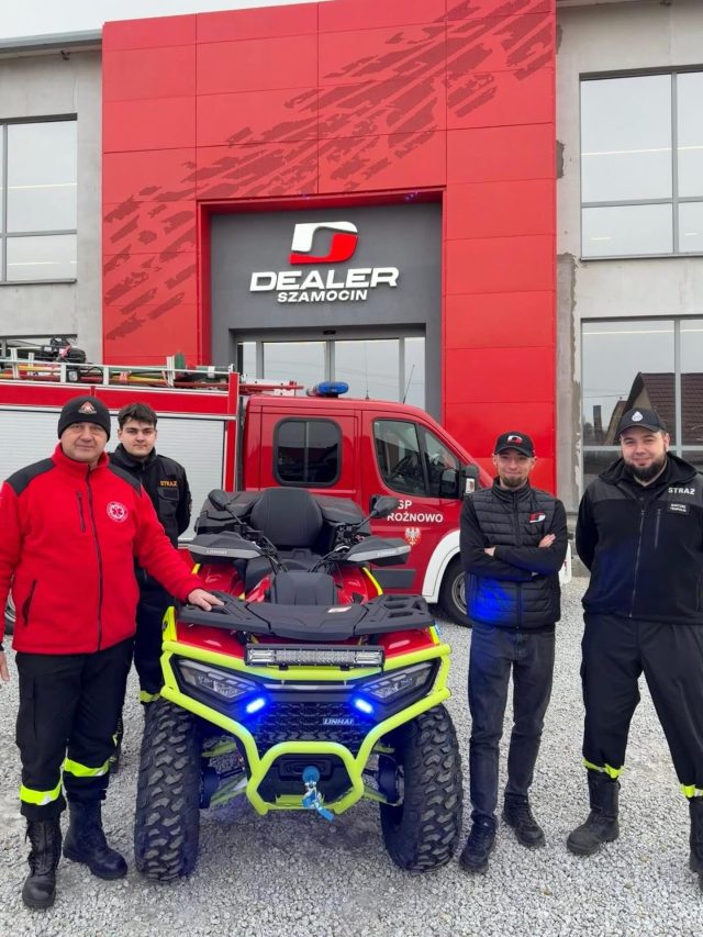 🚨 Kolejna realizacja dla OSP Rożnowo 🚨

Quad Linhai Landforce 650L Pro gotowy do służby w terenie – niezależnie od warunków 🚒❄️
@aspgrouppolska 

To nie tylko pojazd.
To realne wsparcie w działaniach ratowniczych i większe możliwości tam, gdzie liczy się szybka reakcja.

Dziękujemy za zaufanie i życzymy bezpiecznej służby! 👏

👉 Jeśli reprezentujesz OSP lub jednostkę ratowniczą i szukasz sprawdzonego rozwiązania do działań w terenie – skontaktuj się z nami.
Doradzimy, skonfigurujemy i przygotujemy sprzęt gotowy do pracy.

Dealer Szamocin – sprzęt, na którym można polegać.